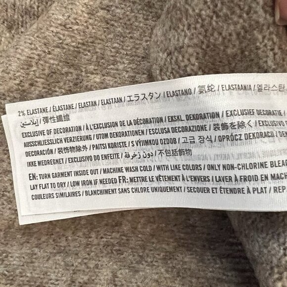 Abercrombie & Fitch Knit Short Sleeve Crew Neck Sweater Size Large Tan Classic - Picture 4 of 7